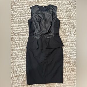Vintage Raoul Black Leather top Dress